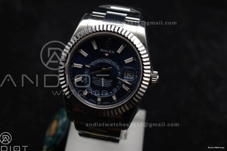 Edition Blue 904L on 326934 Best Colorful Dial Sky-Dweller 1091 ZF SS A 1:1 Bracelet SS 0729